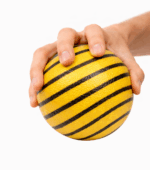 Yellow Swirl Foam Ball